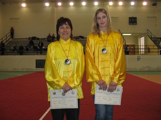 Livia Dutto e Rebecca Poggio dopo le premiazioni del primo giorno di gara