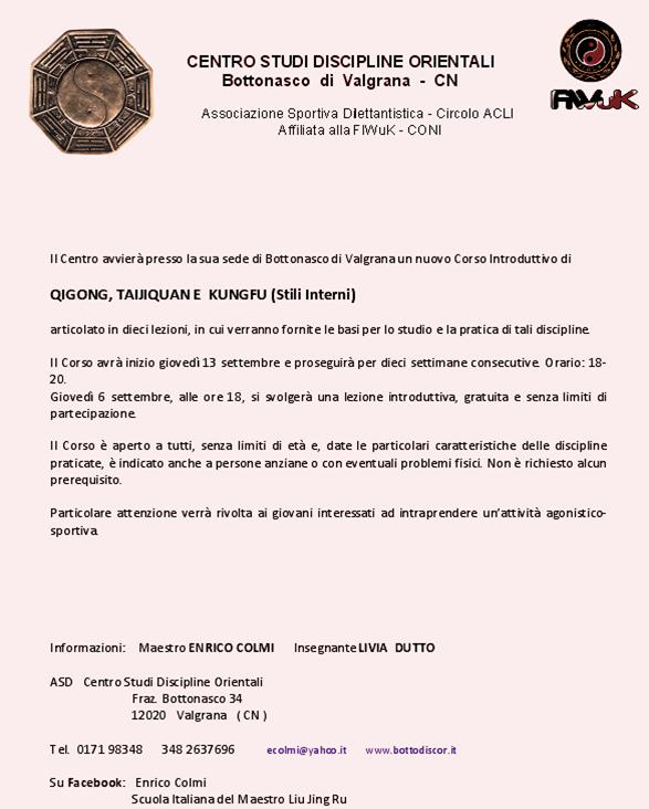 Corsi autunno 2012